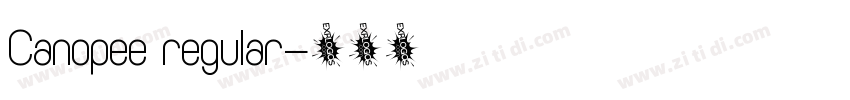 Canopee regular字体转换